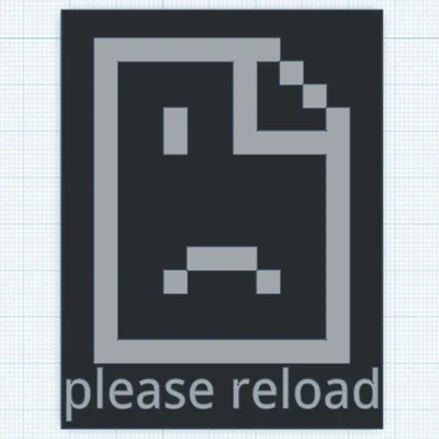 Mô hình trang trí The Reload logo phong cách Pixel Art ấn tượng