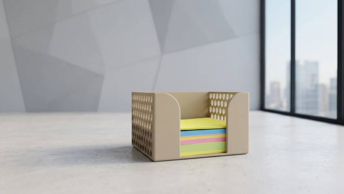 Khay đựng giấy ghi chú Post-it thiết kế tổ ong hiện đại - Image 1
