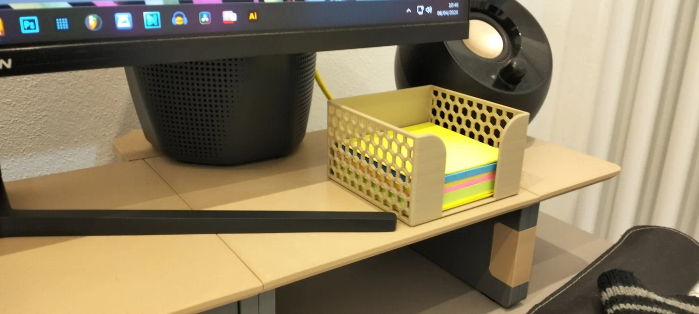 Khay đựng giấy ghi chú Post-it thiết kế tổ ong hiện đại - Image 2