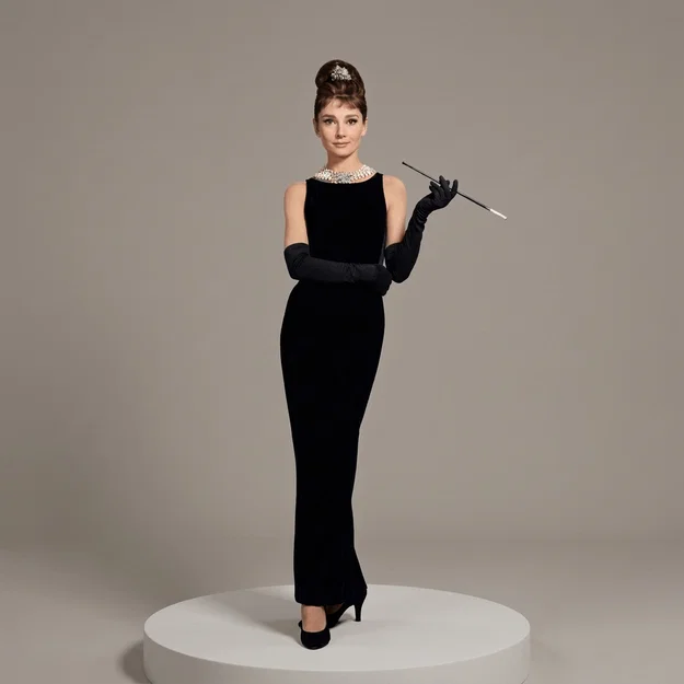 Mô hình 3D Audrey Hepburn trong phim Breakfast at Tiffany's (1961) - Image 1