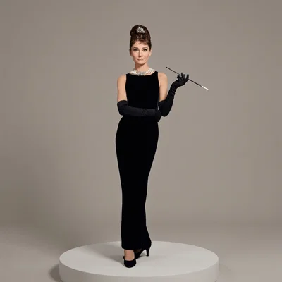 Mô hình 3D Audrey Hepburn trong phim Breakfast at Tiffany's (1961)