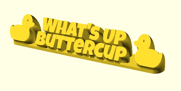 Bảng hiệu để bàn What's Up Buttercup trang trí bàn làm việc - Image 1