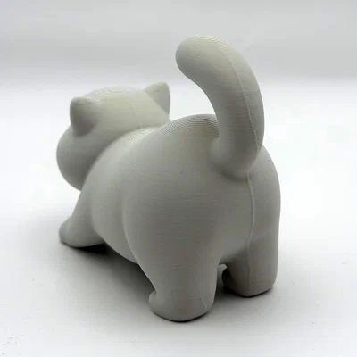 Mèo Mập Ngáp Ngủ - Mô Hình 3D Dễ Thương