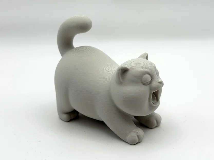 Mèo Mập Ngáp Ngủ - Mô Hình 3D Dễ Thương - Image 5