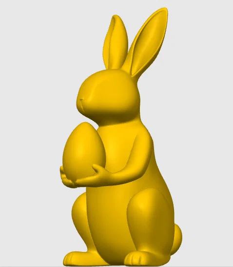 Mô hình thỏ Phục sinh ôm trứng 3D đáng yêu cho trang trí - Image 3