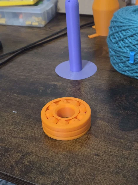 Vòng bi in 3D hỗ trợ xoay cuộn len đan móc tiện lợi - Image 2