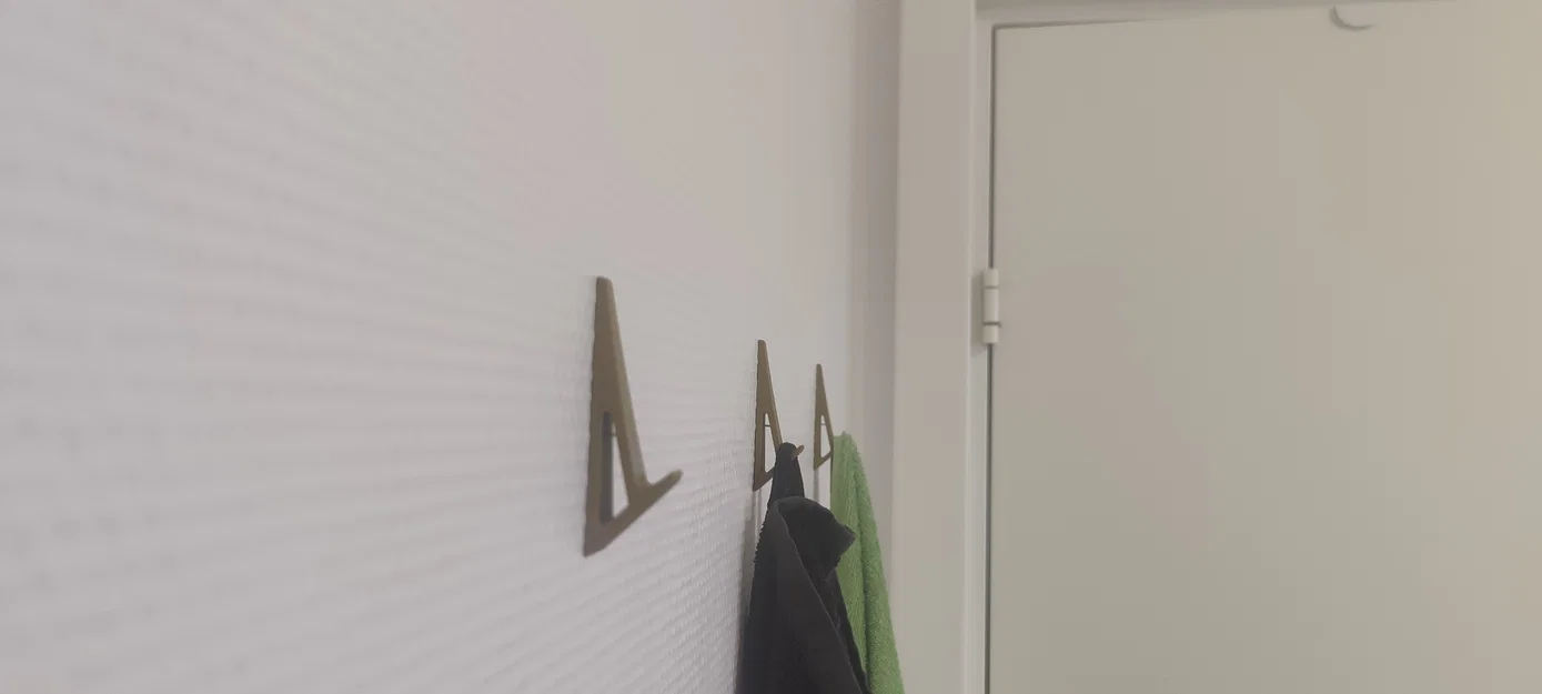 Móc treo tường in 3D đơn giản, tiện lợi - Dễ in không cần support - Image 1