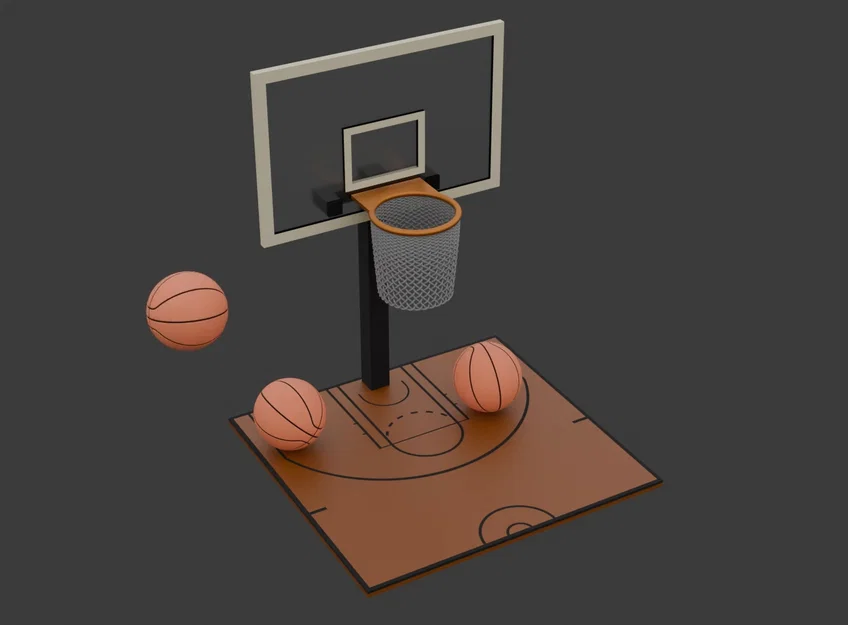 Sân Bóng Rổ (Basketball Court) - Mô hình in 3D - Image 2