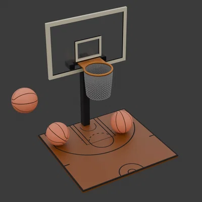 Sân Bóng Rổ (Basketball Court) - Mô hình in 3D