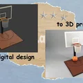 Sân Bóng Rổ (Basketball Court) - Mô hình in 3D - Thumbnail 3