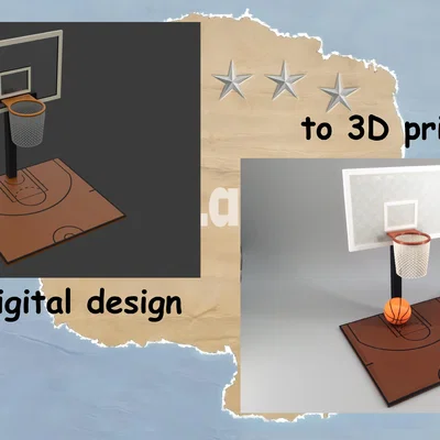 Sân Bóng Rổ (Basketball Court) - Mô hình in 3D