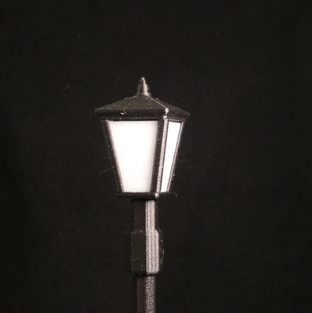 Mô hình cột đèn đường 1:10 trang trí sa bàn siêu sắc nét - Image 1