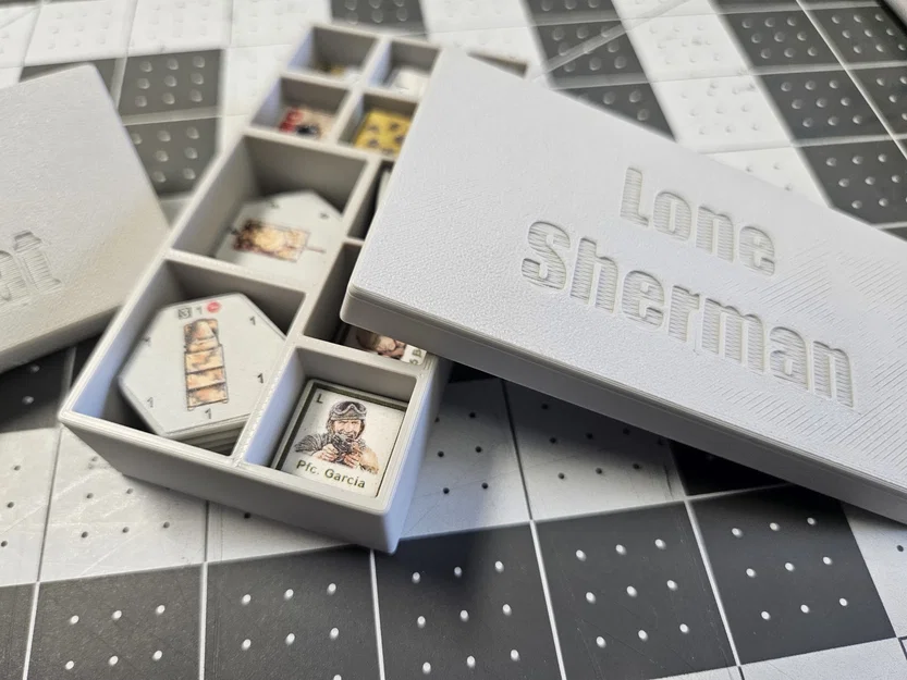 Bộ đế và hộp đựng cho counter game Lone Sherman (kích thước 2mm) - Image 1