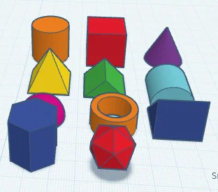 Bộ sưu tập các khối hình học cơ bản cho máy in 3D - Image 1