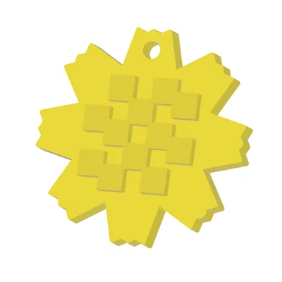 Móc khóa hoa Arfaj (Arfaj Flower Keychain) - Thiết kế in 3D tinh tế