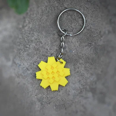 Móc khóa hoa Arfaj (Arfaj Flower Keychain) - Thiết kế in 3D tinh tế