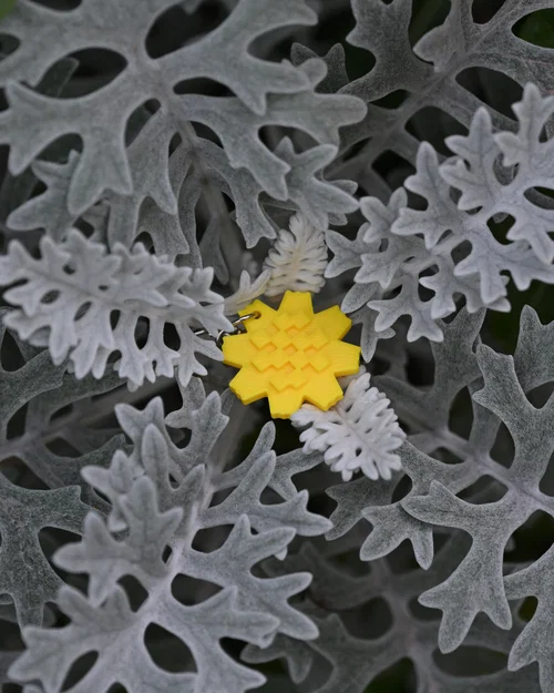 Móc khóa hoa Arfaj (Arfaj Flower Keychain) - Thiết kế in 3D tinh tế - Image 3