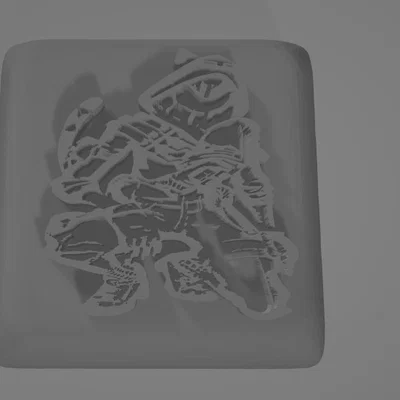 Keycap hình mèo cách điệu - Mẫu in 3D độc đáo cho bàn phím cơ