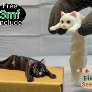 Mô hình mèo cử động linh hoạt (Flexible Cat) - File in 3D cực đáng yêu
