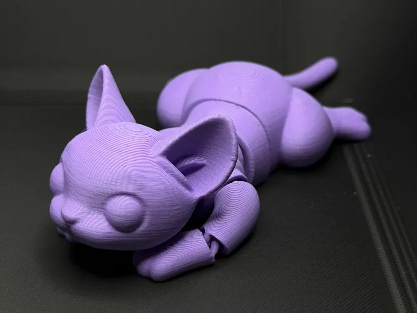 Mô hình mèo cử động linh hoạt (Flexible Cat) - File in 3D cực đáng yêu - Image 2