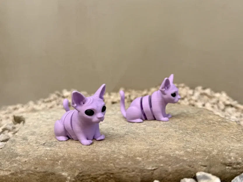 Mô hình mèo cử động linh hoạt (Flexible Cat) - File in 3D cực đáng yêu - Image 3