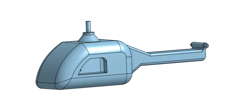 Mô hình đồ chơi trực thăng (Helicopter) in 3D dễ thương cho bé - Image 2