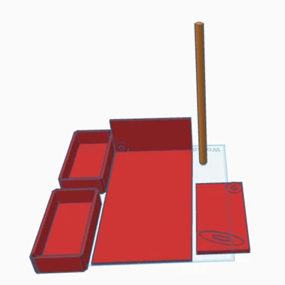 Bộ hộp lưu trữ đa năng (cajas guardadoras) tiện lợi cho bàn làm việc