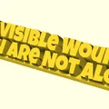 Mô hình 3D để bàn ý nghĩa Invisible Wounds You Are Not Alone - Thumbnail 1