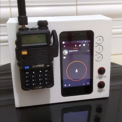 Đế tản nhiệt và cố định cho bộ đàm Baofeng UV5R (Có hỗ trợ quạt 4010)