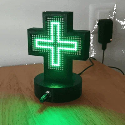 Mô hình chữ thập hiệu thuốc mini (Mini Pharmacy Cross)