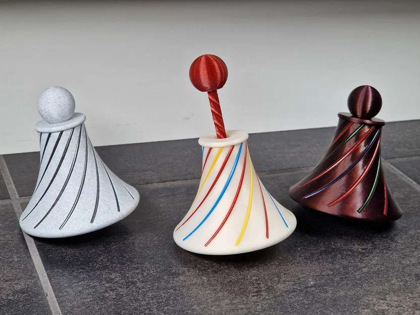 Con quay nhỏ xinh (Small spinning top) với cơ chế đẩy - Image 1