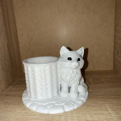 Ống Đựng Bút Mèo Con Dễ Thương – Vật Dụng Trang Trí Bàn Làm Việc