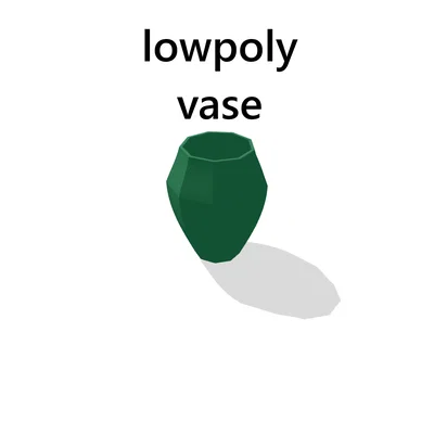 Lọ hoa Low-poly Classic: Thiết kế hình học nhỏ gọn tinh tế