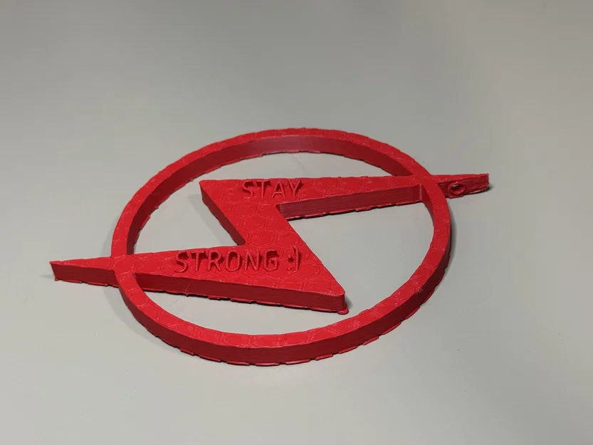 Móc khóa hình tia chớp hiệu ứng 3D họa tiết tổ ong - Image 1