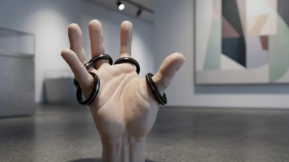 Nhẫn Low Poly thời trang - File in 3D cực chất - Image 1