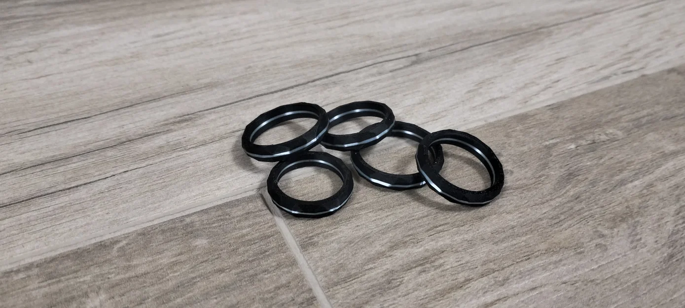 Nhẫn Low Poly thời trang - File in 3D cực chất - Image 3