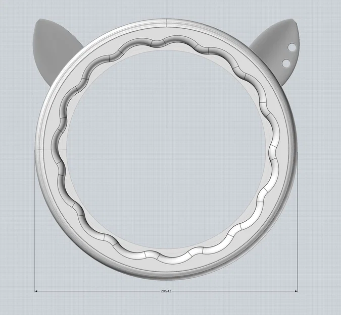 Khung gương để bàn hình tai mèo xinh xắn - File in 3D - Image 5