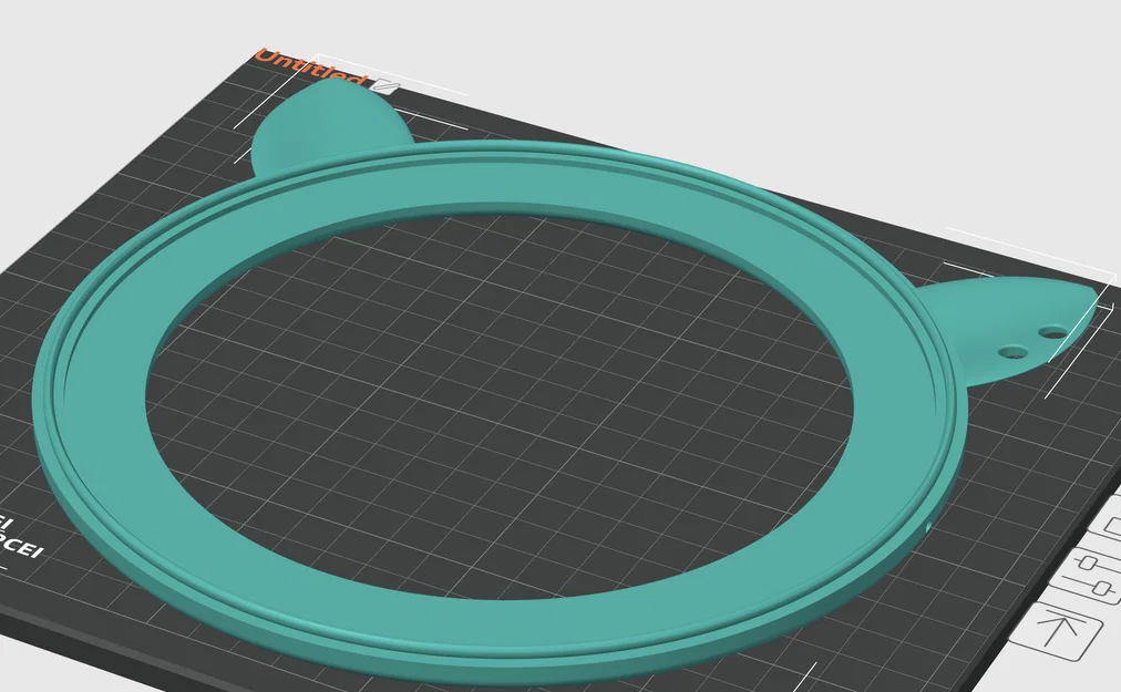 Khung gương để bàn hình tai mèo xinh xắn - File in 3D - Image 7