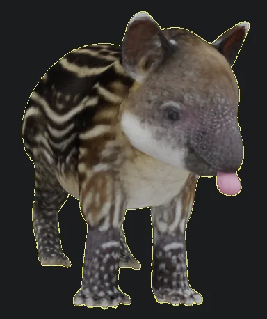 Mô hình 3D chú heo vòi (Tapir) siêu đáng yêu - Image 2