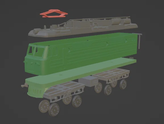 Mô hình tàu hỏa điện VL80T (Nga/Liên Xô) tỉ lệ 1/144 - Image 14