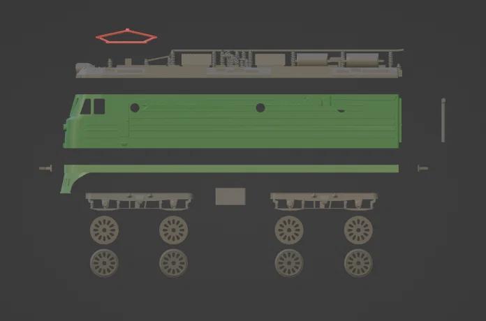 Mô hình tàu hỏa điện VL80T (Nga/Liên Xô) tỉ lệ 1/144 - Image 15