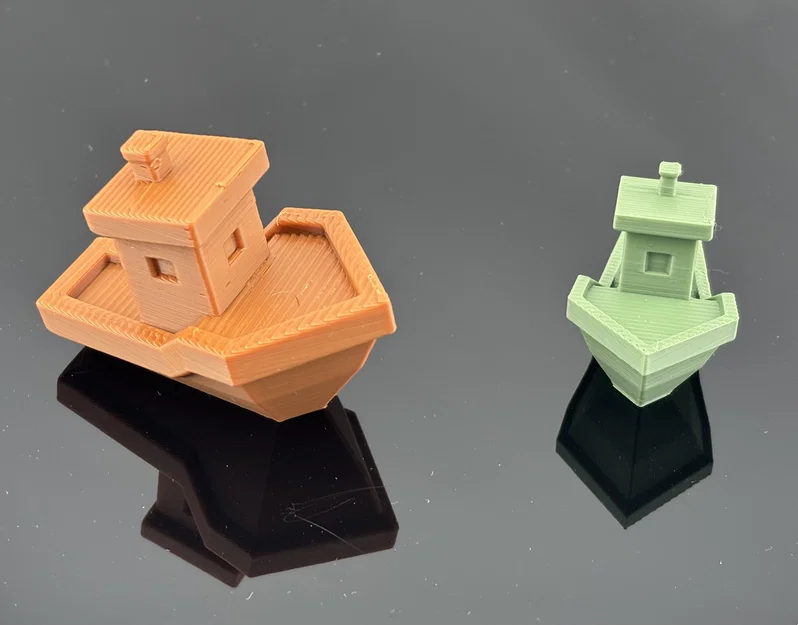 Mô hình thuyền đồ chơi Low Poly Benchy thu nhỏ - Image 1