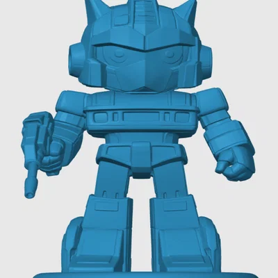 Mô hình Jazz Transformers phiên bản Chibi đáng yêu (In 3D)
