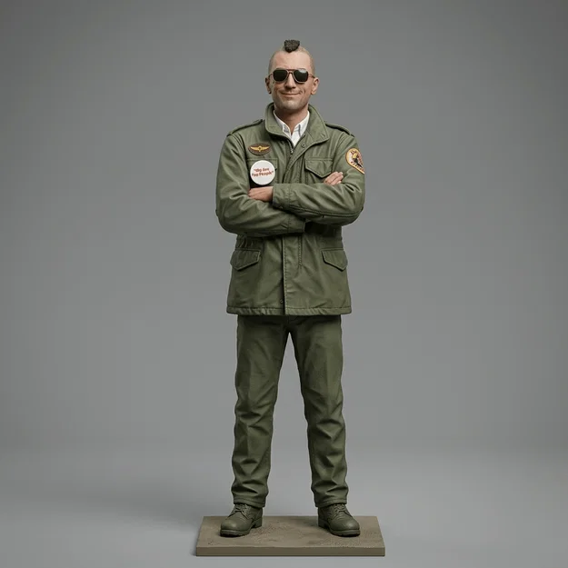 Mô hình 3D nhân vật Travis Bickle trong phim Taxi Driver 1976 - Image 1