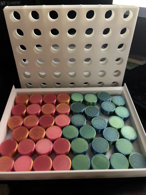 Mô hình 3D bộ trò chơi Connect Four dạng sách thông minh - Image 3