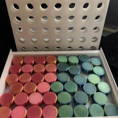 Mô hình 3D bộ trò chơi Connect Four dạng sách thông minh