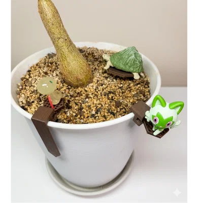 Pot Figure Stand - Giá Đỡ Mô Hình Cho Chậu Cây