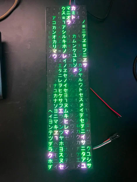 Matrix Pixel Rain - Mô hình trang trí hiệu ứng ma trận tự lắp ráp - Image 1