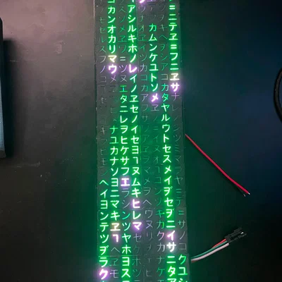 Matrix Pixel Rain - Mô hình trang trí hiệu ứng ma trận tự lắp ráp