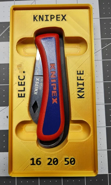 Khay in 3D Gridfinity cho dao gấp Knipex 16 20 50 - Image 1